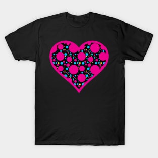 Multicolor Polka Dot Heart T-Shirt